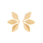 Brinco folhas banhado a ouro 18k