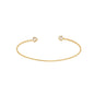 Bracelete com corações de zircônia banhado a ouro 18k - Biju & Cia.