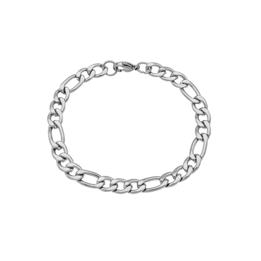 Pulseira grossa masculina 3x1 em aço inox - Biju & Cia.
