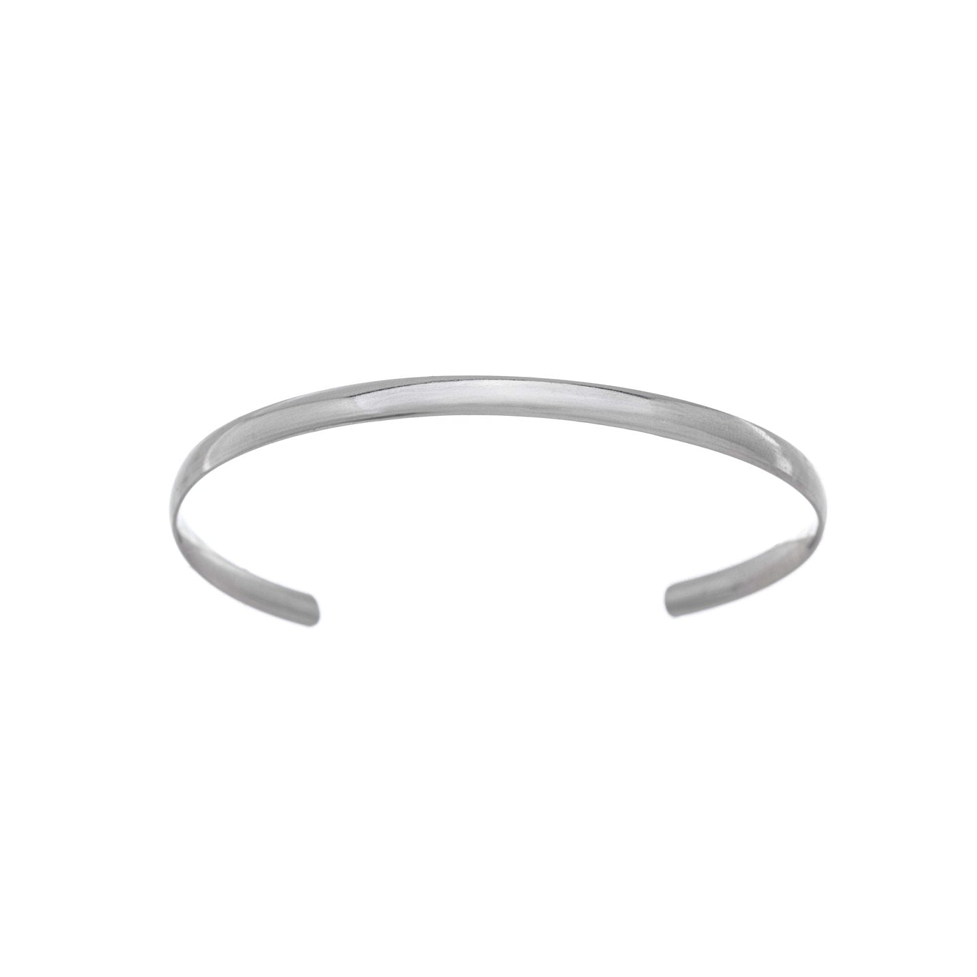 Bracelete liso em aço inox - Biju & Cia.