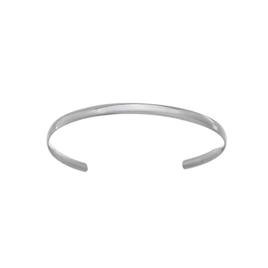Bracelete liso em aço inox - Biju & Cia.