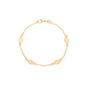 Pulseira de folhas banhada a ouro 18k - Biju & Cia.