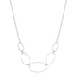 Gargantilha choker oval em aço inox - Biju & Cia.