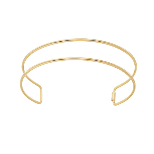 Bracelete dois fios banhado a ouro 18k