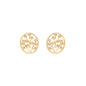 Brinco de árvore da vida com zircônias banhado a ouro 18k - Biju & Cia.