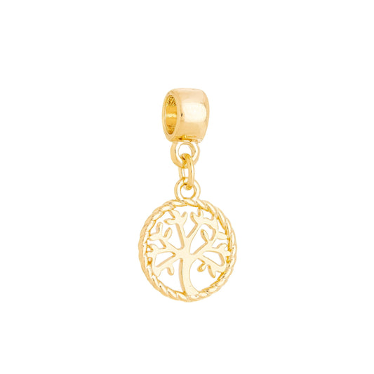 Berloque de árvore da vida banhado a ouro 18k - Biju & Cia.