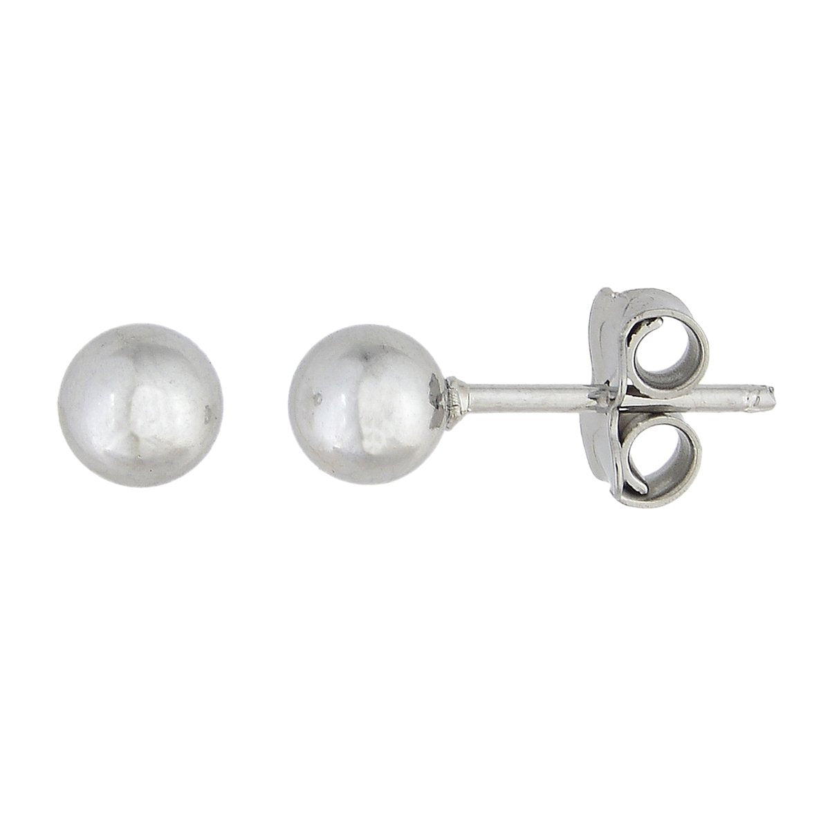 Brinco de bolinha de 4mm em aço inox - Biju & Cia.