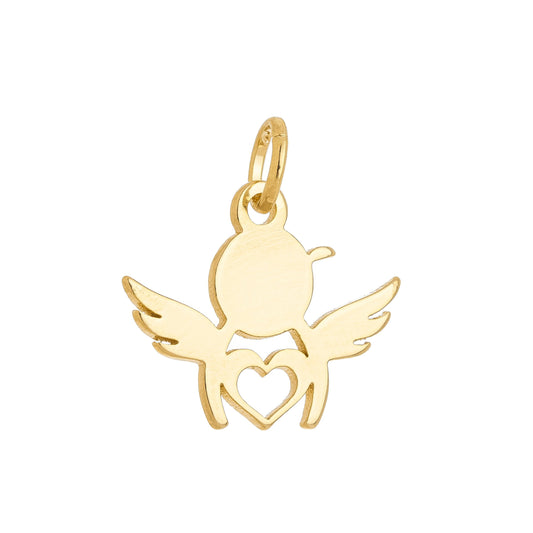 Pingente anjo banhado a ouro 18k