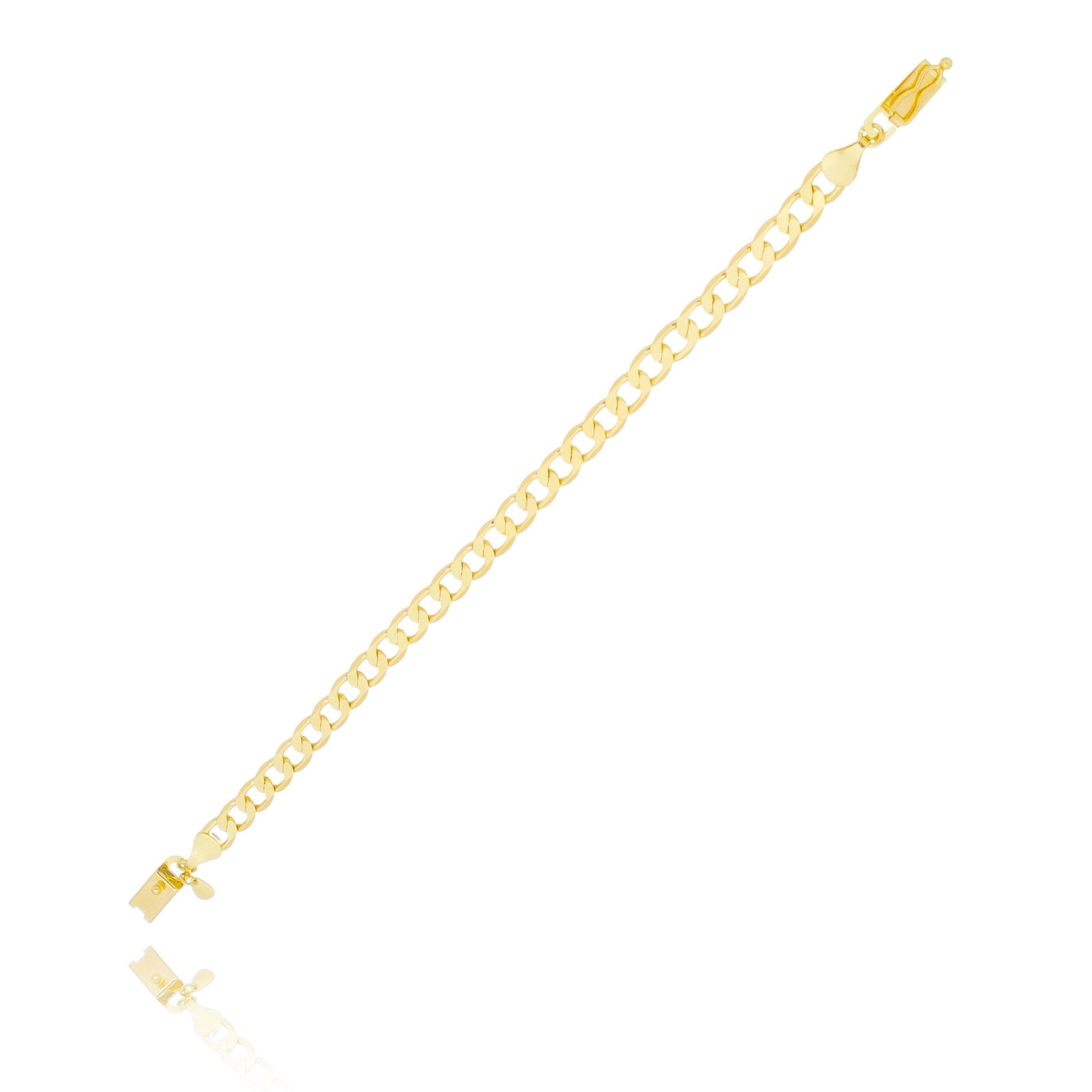 Pulseira masculina banhada a ouro 18k - Biju & Cia.