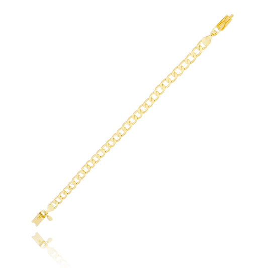 Pulseira masculina banhada a ouro 18k - Biju & Cia.
