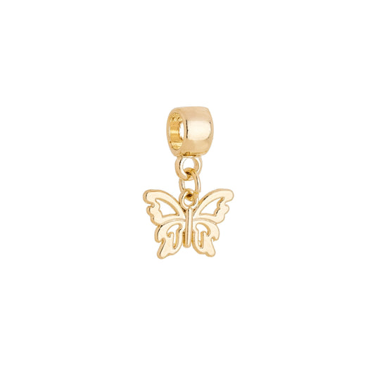 Berloque de borboleta banhado a ouro 18k - Biju & Cia.