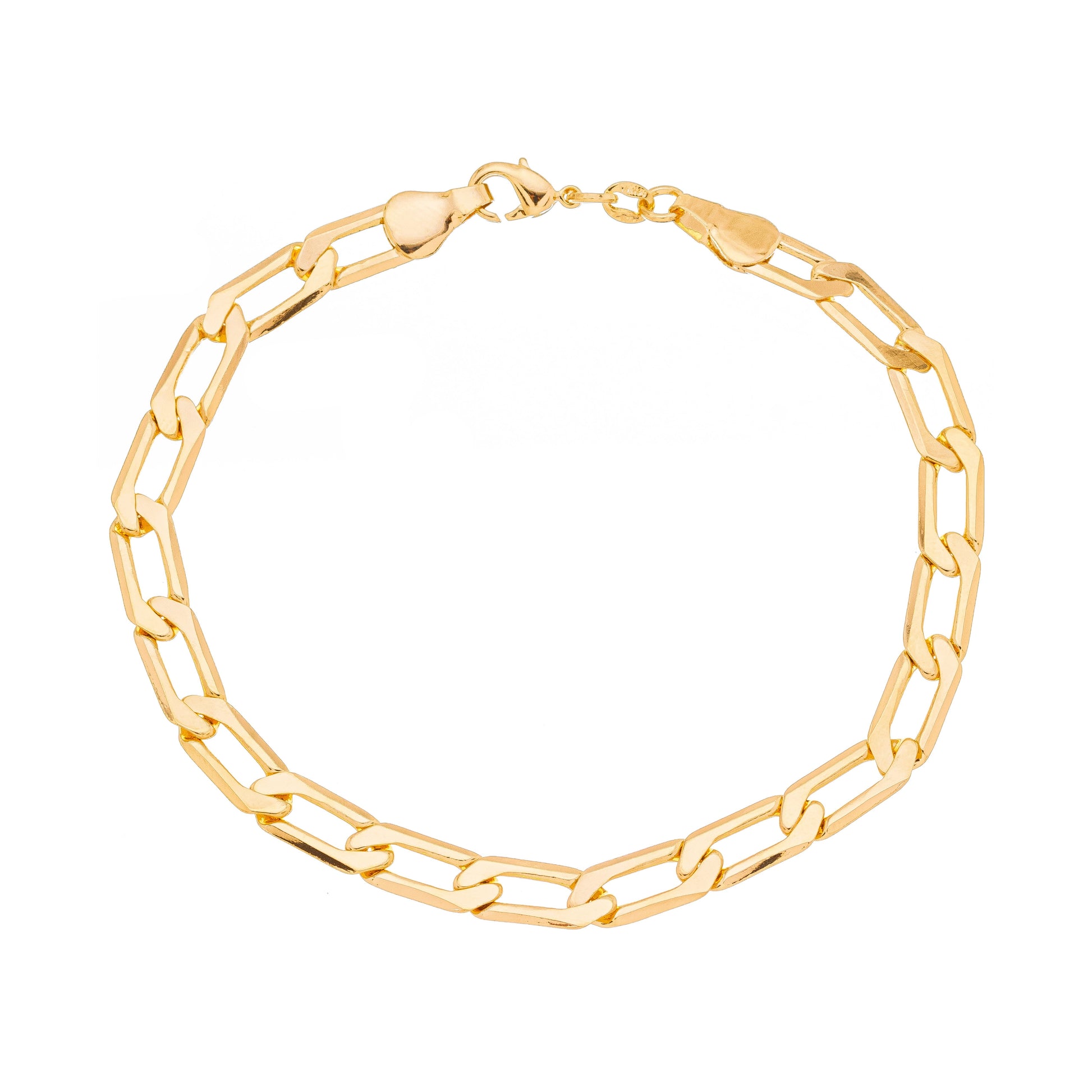 Pulseira grumet banhada a ouro 18k - Biju & Cia.