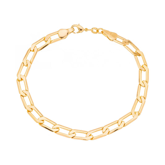 Pulseira grumet banhada a ouro 18k - Biju & Cia.