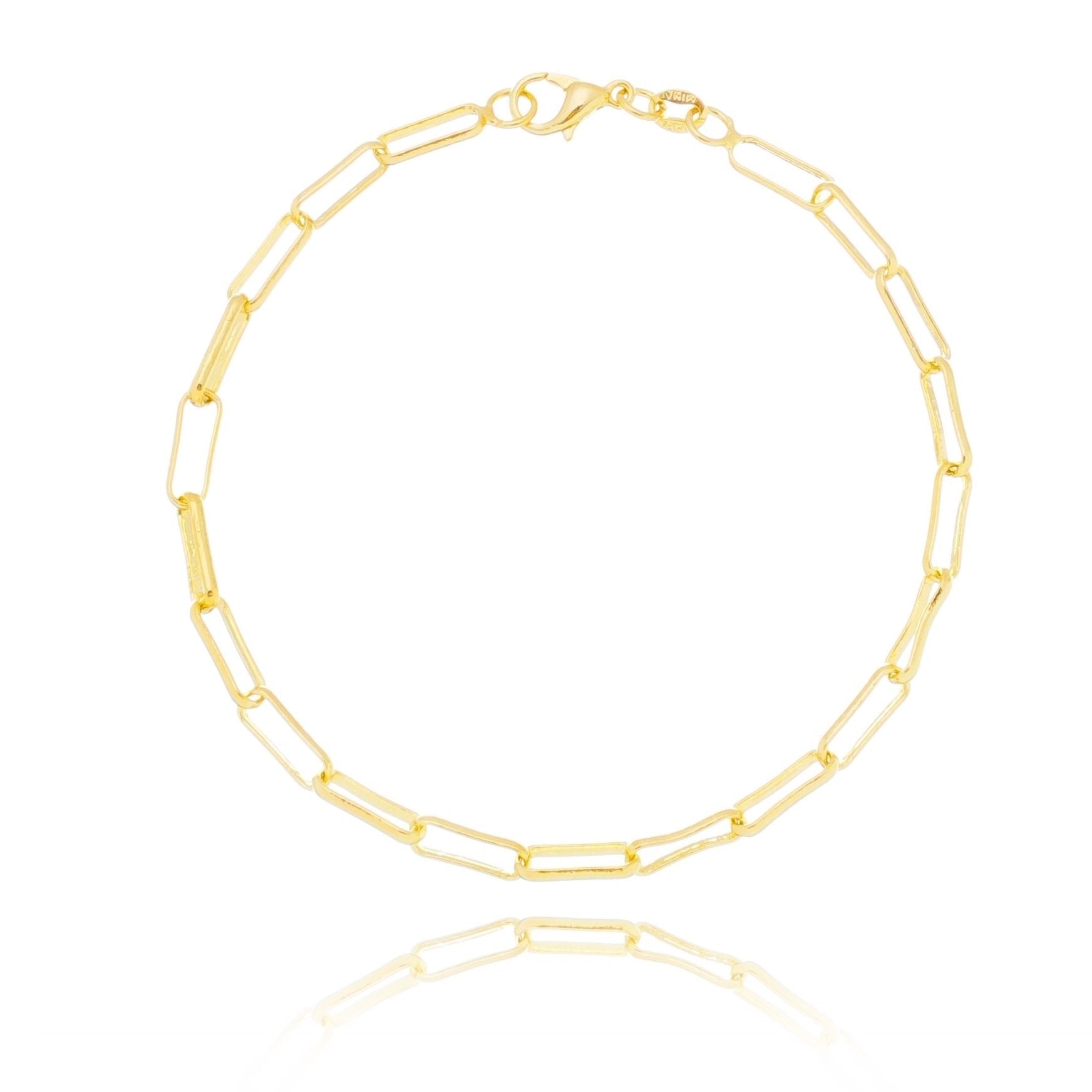Pulseira elos Cartier banhada a ouro 18k - Biju & Cia.