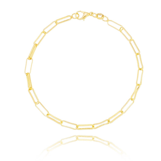 Pulseira elos Cartier banhada a ouro 18k - Biju & Cia.