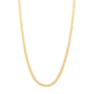 Choker rabo de rato achatado banhado a ouro 18k - Biju & Cia.