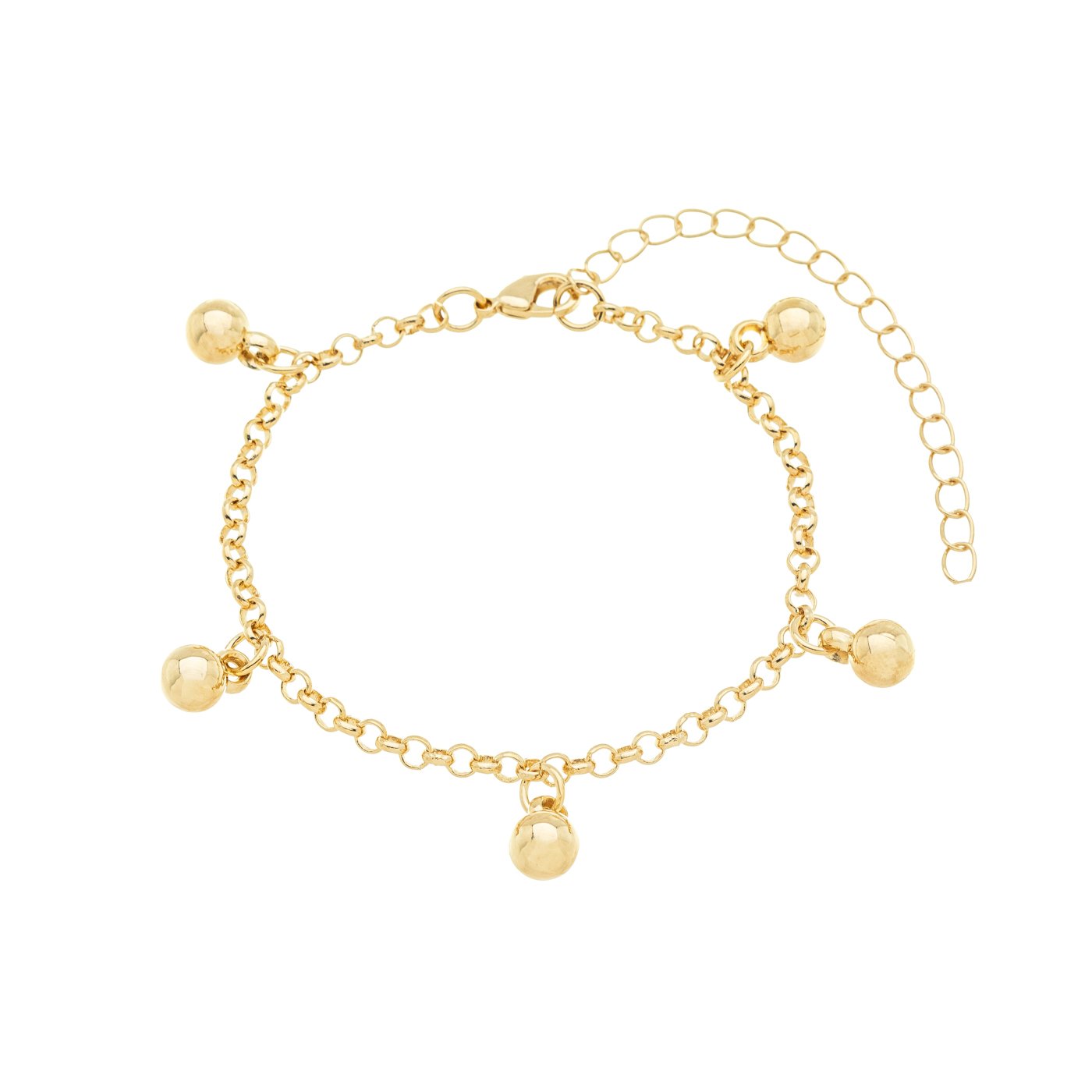 Pulseira com bolas banhada a ouro 18k - Biju & Cia.
