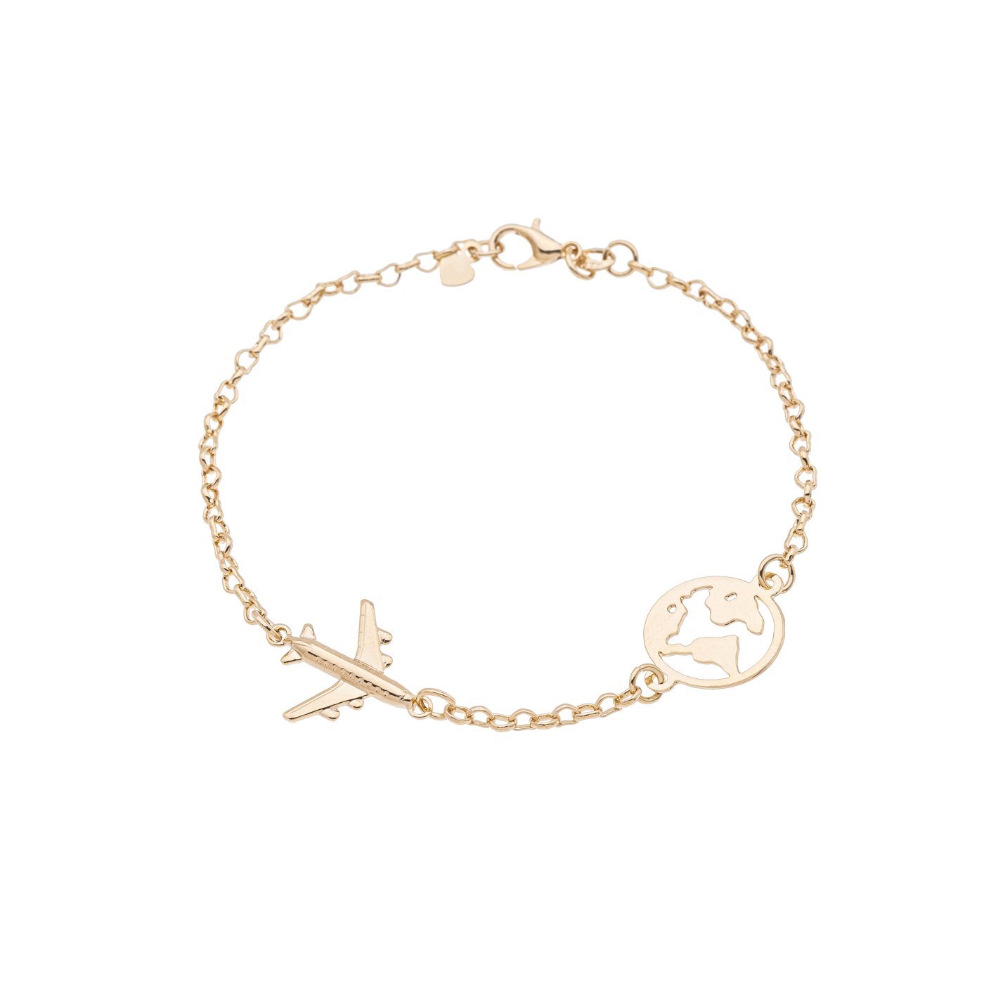 Pulseira viagem banhada a ouro 18k - Biju & Cia.