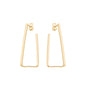 Argola fio quadrado banhada a ouro 18k