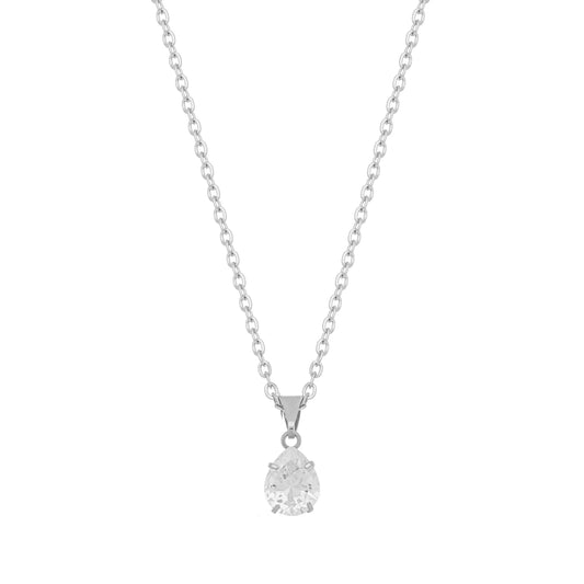 Gargantilha choker com ponto de luz em aço inox - Biju & Cia.