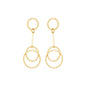 Brinco de círculos banhado a ouro 18k - Biju & Cia.