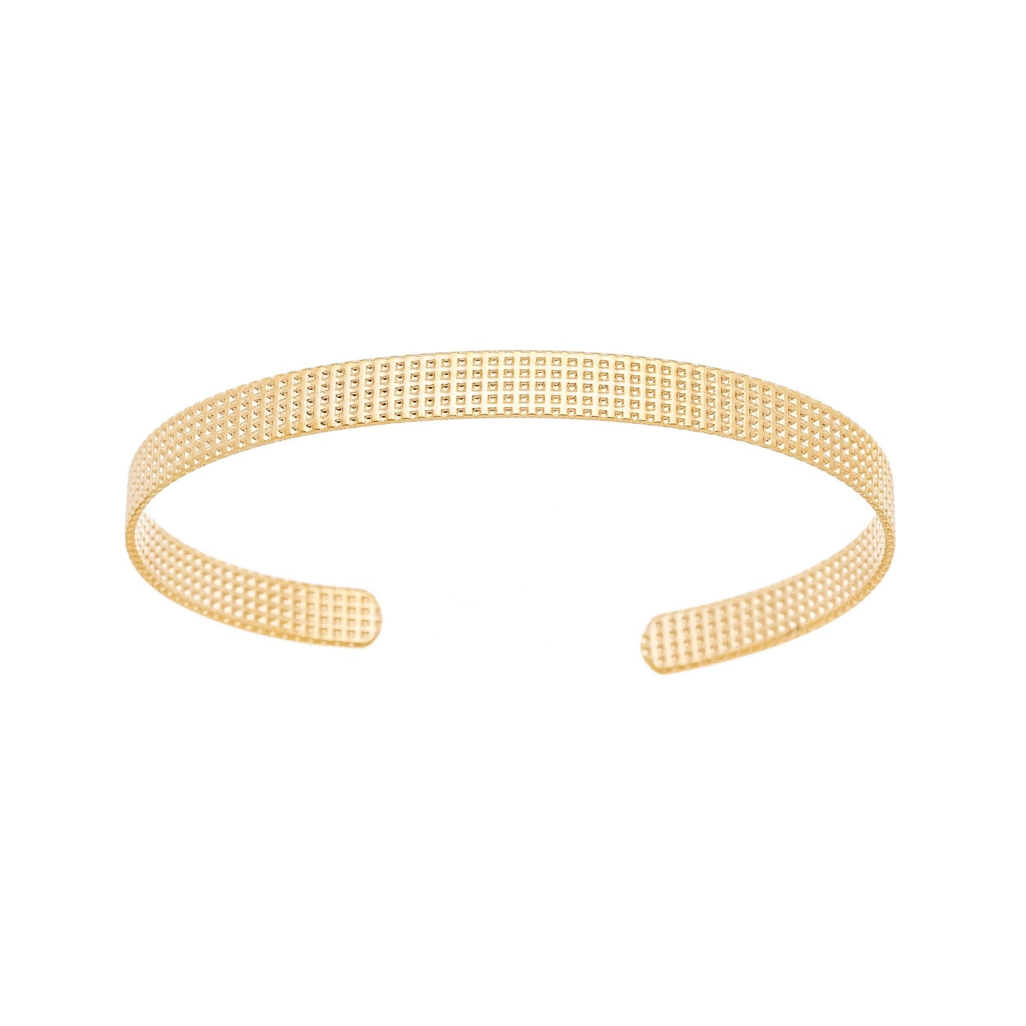 Bracelete trabalhado banhado a ouro 18k - Biju & Cia.