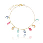 Pulseira com pedras banhada a ouro 18k