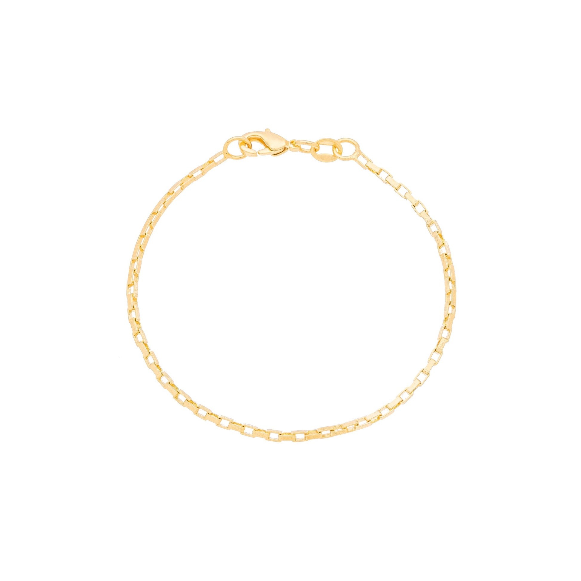 Pulseira masculina infantil banhada a ouro 18k - Biju & Cia.