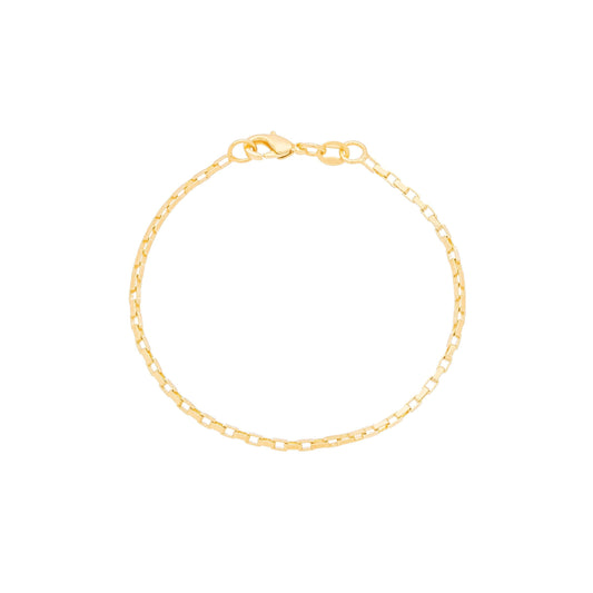 Pulseira masculina infantil banhada a ouro 18k - Biju & Cia.