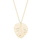 Colar folha banhada a ouro 18k