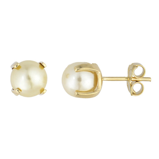 Brinco pérola banhado a ouro 18k
