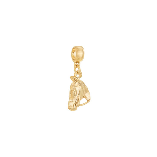 Berloque cavalo banhado a ouro 18k - Biju & Cia.