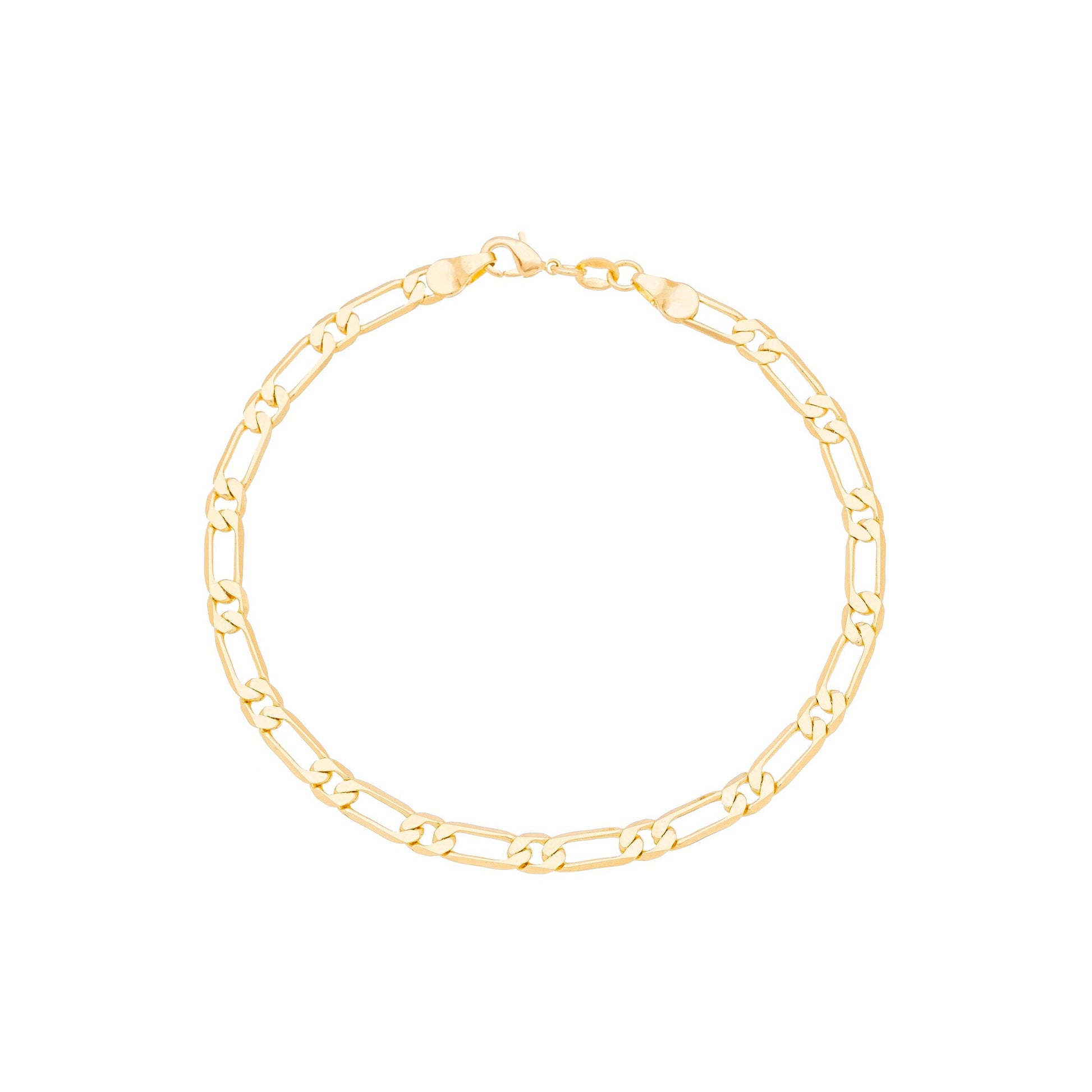 Pulseira masculina banhada a ouro 18k - Biju & Cia.