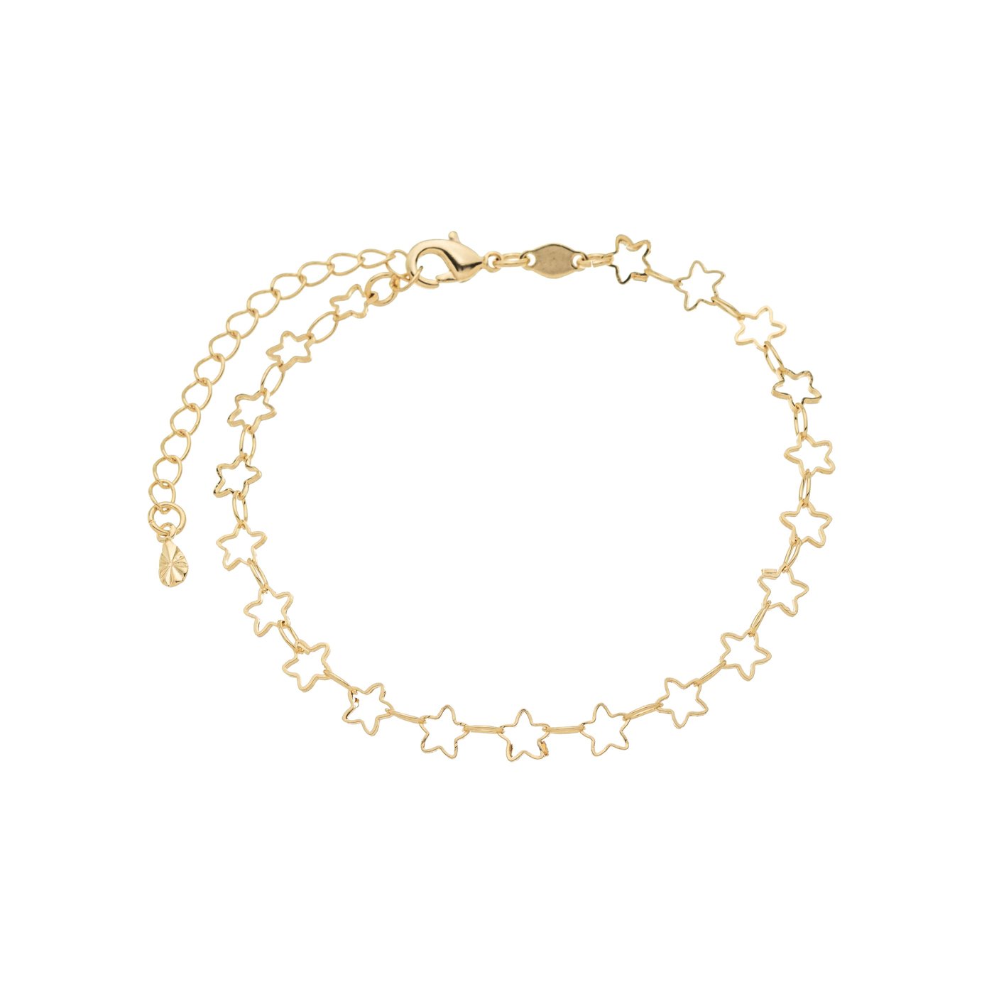 Pulseira estrelas banhada a ouro 18k - Biju & Cia.