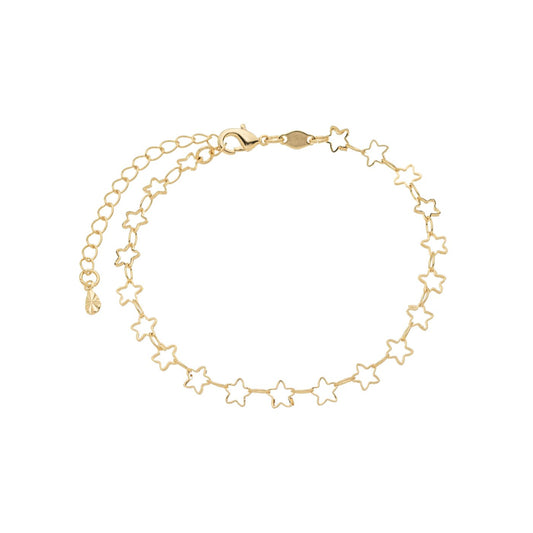 Pulseira estrelas banhada a ouro 18k - Biju & Cia.