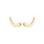 Brinco eacuff gota lisa banhado a ouro 18k - Biju & Cia.
