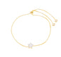 Pulseira estrela de zircônia banhada a ouro 18k