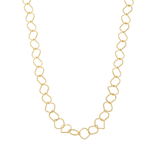 Choker elos losangos banhada a ouro 18k - Biju & Cia.