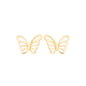 Brinco borboleta banhado a ouro 18k - Biju & Cia.
