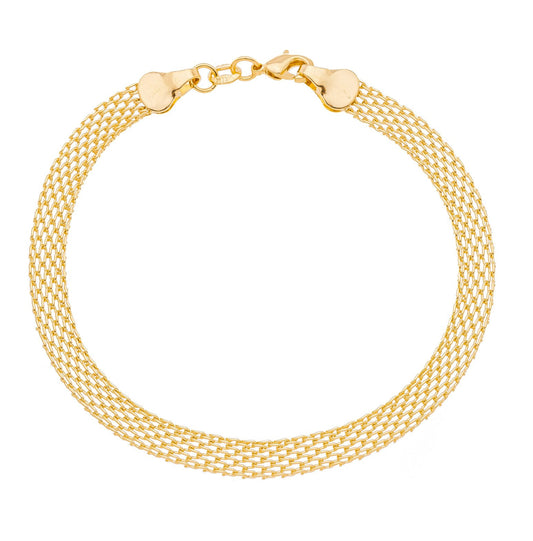 Pulseira redinha banhada a ouro 18k - Biju & Cia.
