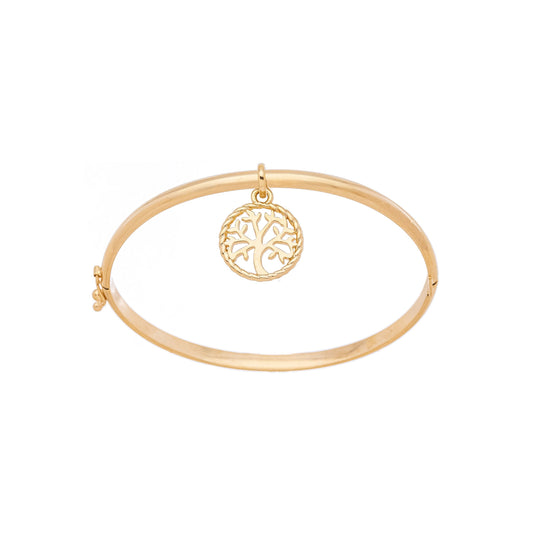 Bracelete árvore da vida banhado a ouro 18k - Biju & Cia.