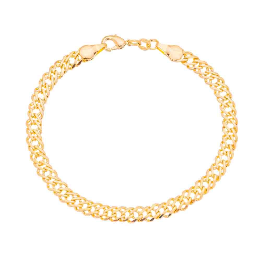 Pulseira lisa banhada a ouro 18k - Biju & Cia.