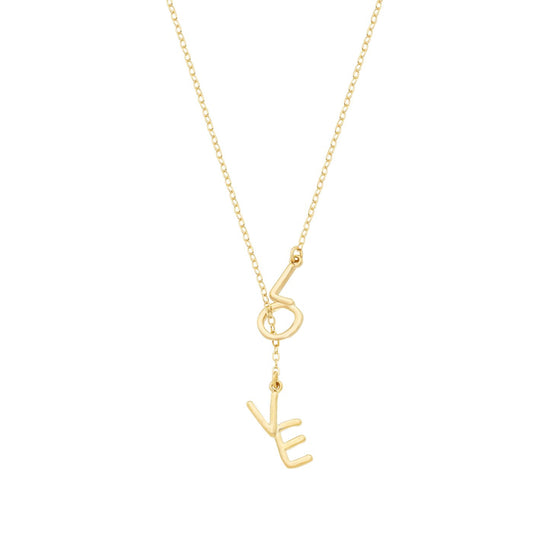 Gargantilha gravata love banhada a ouro 18k