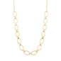 Choker com navetes vazados banhada a ouro 18k