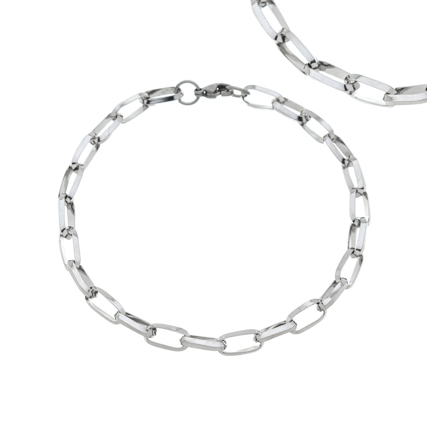 Pulseira masculina em aço inox