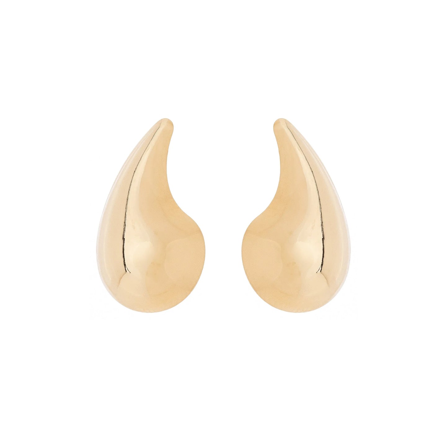 Brinco de gota banhado a ouro 18k - Biju & Cia.