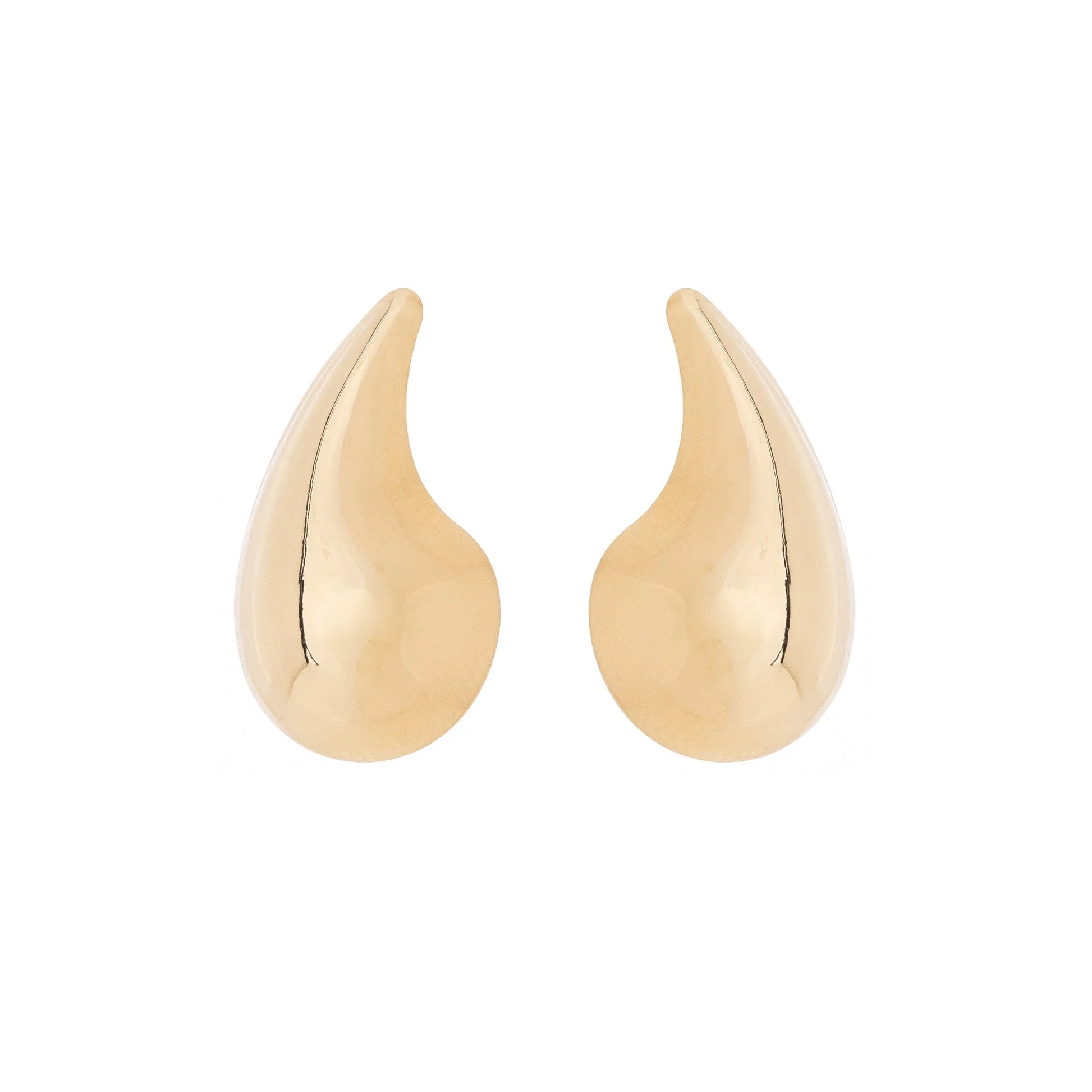 Brinco de gota banhado a ouro 18k - Biju & Cia.