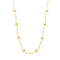 Choker de margaridas banhada a ouro 18k - Biju & Cia.