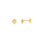 Brinco estrela baby banhado a ouro 18k - Biju & Cia.