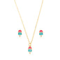 Conjunto infantil de picolé banhado a ouro 18k - Biju & Cia.